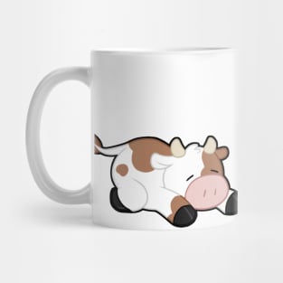 Sleepy Cow - Brown Mug